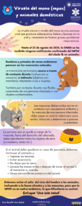 Consejos sobre #mpox y animales doméstico de @GraanSemes 🐈‍⬛🐕