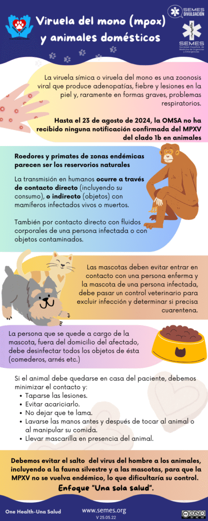 Consejos sobre #mpox y animales doméstico de @GraanSemes 🐈‍⬛🐕